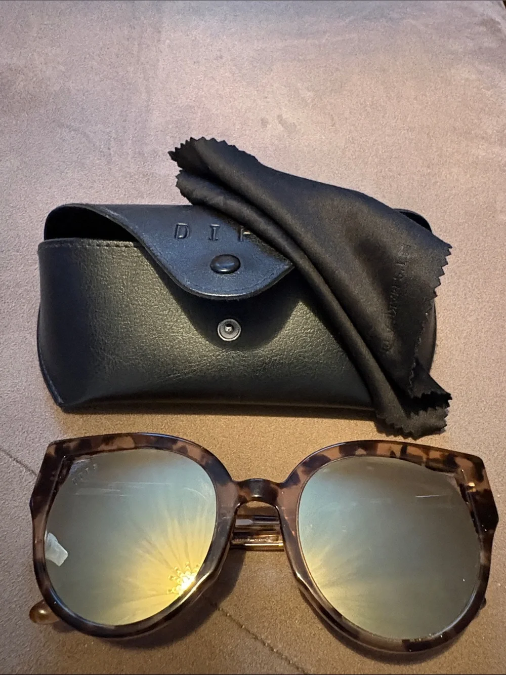 Diff Eyewear Penny Tortoiseshell Cat-Eye Sunglasses - Brown